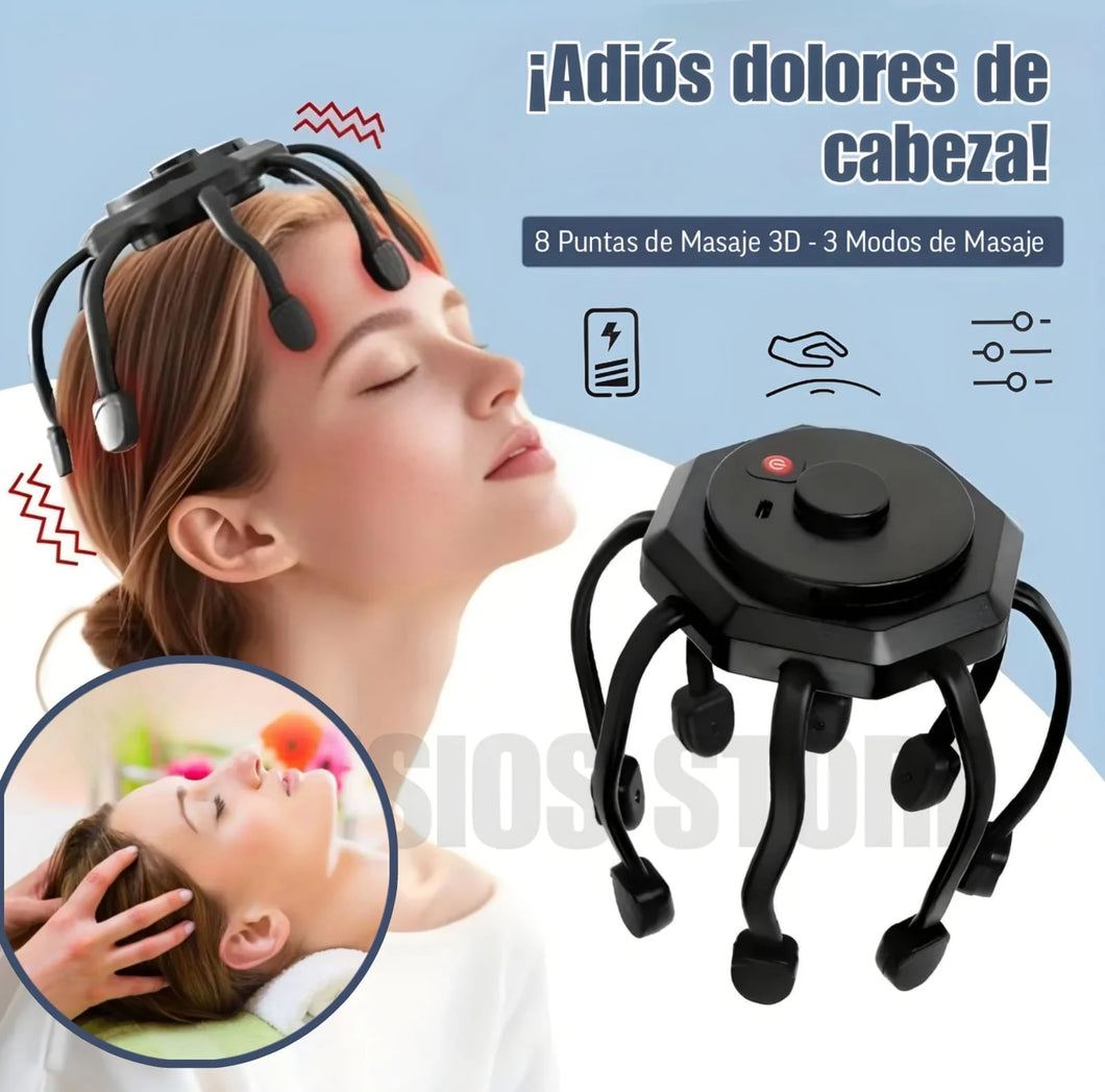 MASAJEADOR DE 8 PUNTOS RECARGABLE