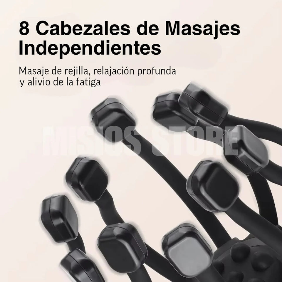MASAJEADOR DE 8 PUNTOS RECARGABLE